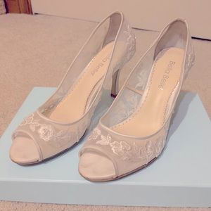 Emily Ivory peep toe